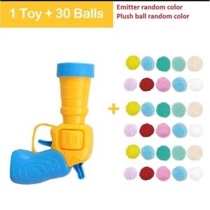 Cat Launcher With 30 Color Plush Balls